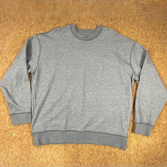 Banana Republic Gray Crewneck Sweatshirt Mens Large Classic Pullover - Picture 2 of 7